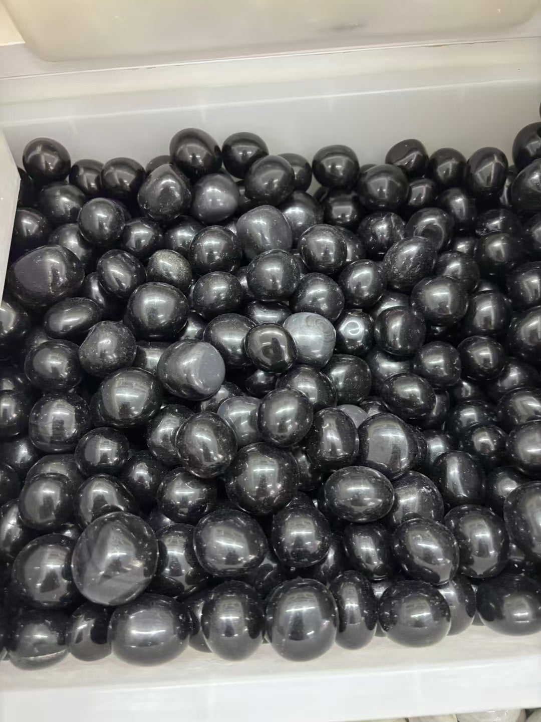 Black Obsidian Tumbles