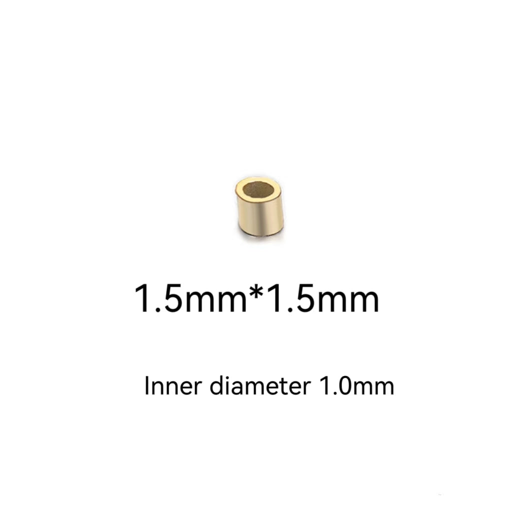 Sterling Silver Crimp Beads & Tubes (1.5-2mm , 10pcs)| Round Jewelry Findings for DIY Bracelets, Necklaces | Beading Supplies