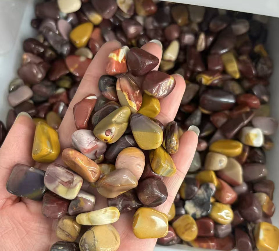 Bulk 15-20mm Mookaite Jasper Tumbled Stones per kg - Sun-Kissed Australian Gemstones