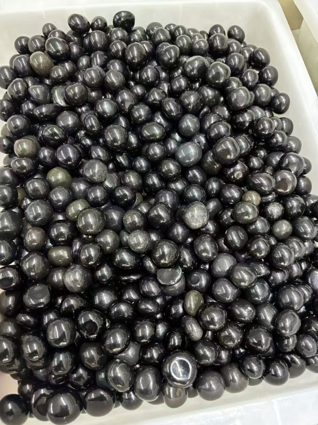 Black Obsidian Tumbles