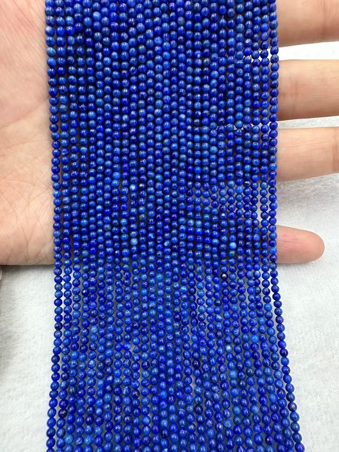 Good Quality Lepis Lazuli Round Shape Bead String