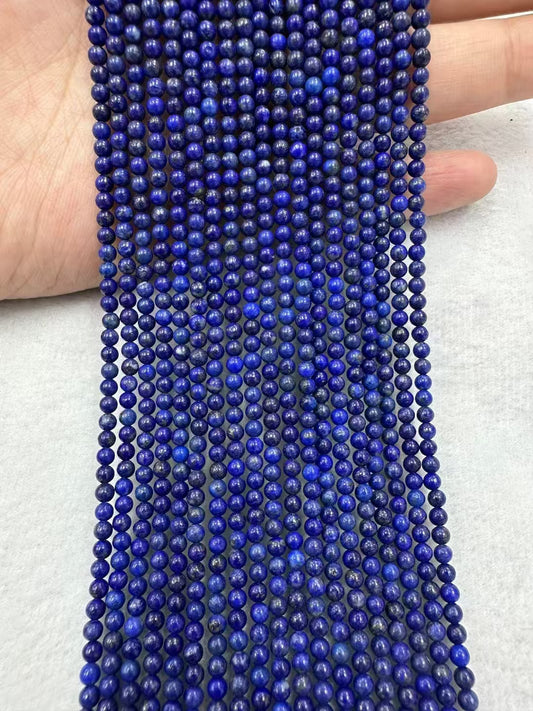 Good Quality Lepis Lazuli Round Shape Bead String