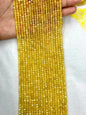 5A Grade Cubic Zirconia Sugar-Loaf Faceted Loose Bead Strand 4mm|DIY Jewelry Making High Sparkle