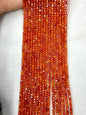 5A Grade Cubic Zirconia Sugar-Loaf Faceted Loose Bead Strand 4mm|DIY Jewelry Making High Sparkle