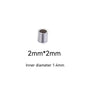 Sterling Silver Crimp Beads & Tubes (1.5-2mm , 10pcs)| Round Jewelry Findings for DIY Bracelets, Necklaces | Beading Supplies
