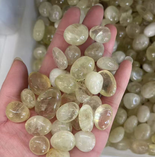 Sun-Kissed Lemon Quartz Tumbled Stones15-20mm-1kg Joyful Energy Crystal