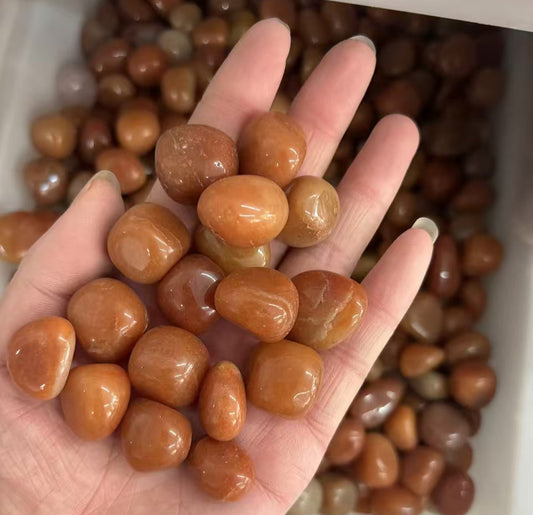 Sunfire Aventurine 15-20mm-1kg Polished Red Adventurine for Luck & Confidence -Solar Plexus Chakra Stones Bulk