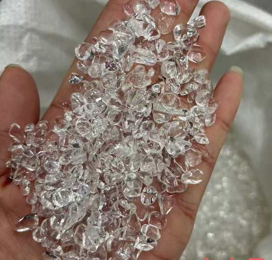 5-7mm Premium Clear Quartz Chip-(1kg)-Bulk price-Natural Clear Quartz Chip