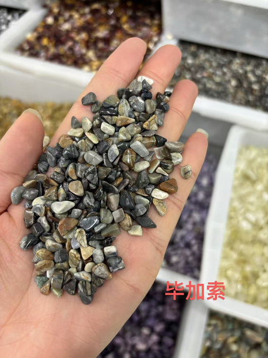 5-7mm Natural Picasso Jasper Chip-(1kg)-Bulk price