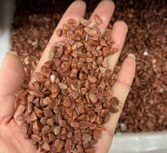 5-7mm Manmade Goldstone Chip-(1kg)-Bulk price