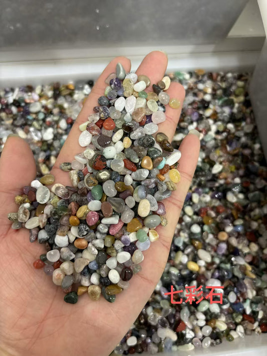 5-7mm Natural Colorful Crystal Chips -(1kg)-Bulk price-Mix Materials