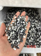 5-7mm Natural Black Zebra Stone Chips -(1kg)-Bulk price
