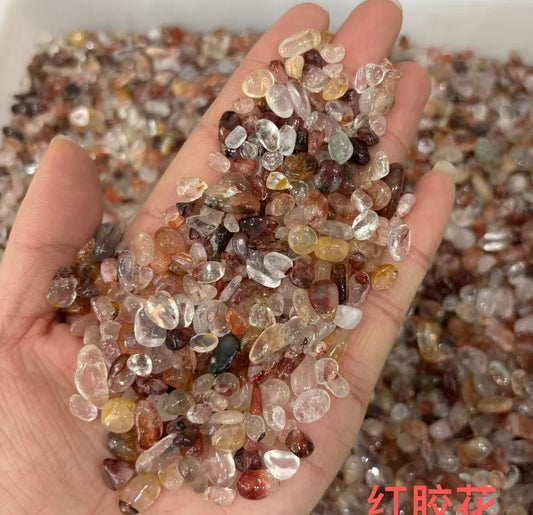 5-7mm AAA Grade Natural Fire Quartz Chips -1kg-Bulk price-Lucky Koi Color