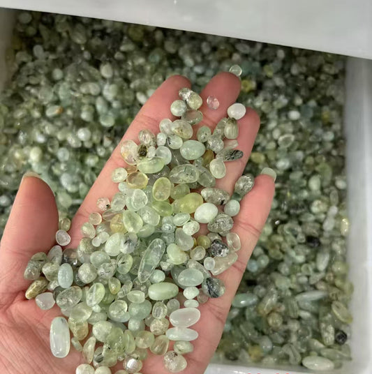 5-7mm AAA Grade Natural Prehnite Chips -(1kg)-Bulk Price