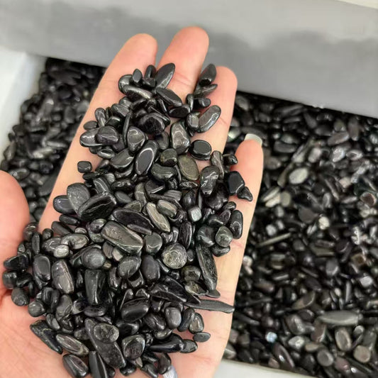 5-7mm Natural Hypersthene Chips -(1kg)-Bulk Price