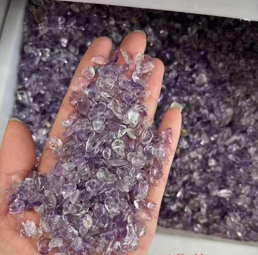5-7mm AAA Grade Natural Lavender Amethyst Chips -(1kg)-Bulk Price