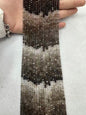Gradient Sugar Cube Faceted Natural Smoky Quzrtz Bead Strand||Stunning Sparking Crystal Beads For Jewelry Making