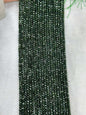 Manmade Sparking Green Golden Sandstone Faceted Sugar Cube Bead Strand 2-4mm